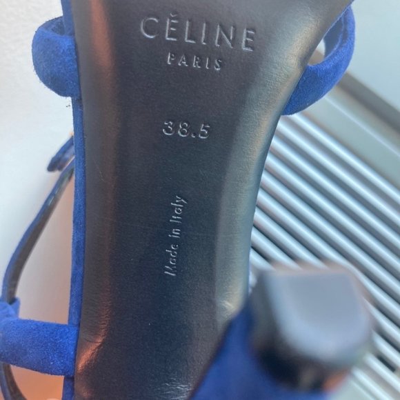 NWOT - SEXY CELINE SANDALS - WITH GOLD CLASP - 38.5 fits a SIZE 7 -NEVER WORN - Picture 7 of 9
